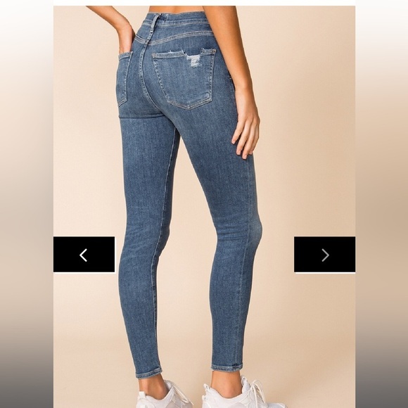 AGOLDE Sophie Mid Rise Ankle Skinny Blue Jeans Size 25 - Picture 2 of 9